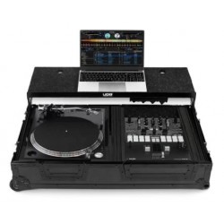 UDG Ultimate Flight Case Single Turntable Battle/ PLX-CRSS12 & 10"/12" Mixer Black Plus (Laptop Shelf, Trolley & Wheels) UDG Ultimate Flight Case Single Turntable Battle/ PLX-CRSS12 & 10"/12" Mixer Black Plus (Laptop Shelf, Trolley & Wheels)