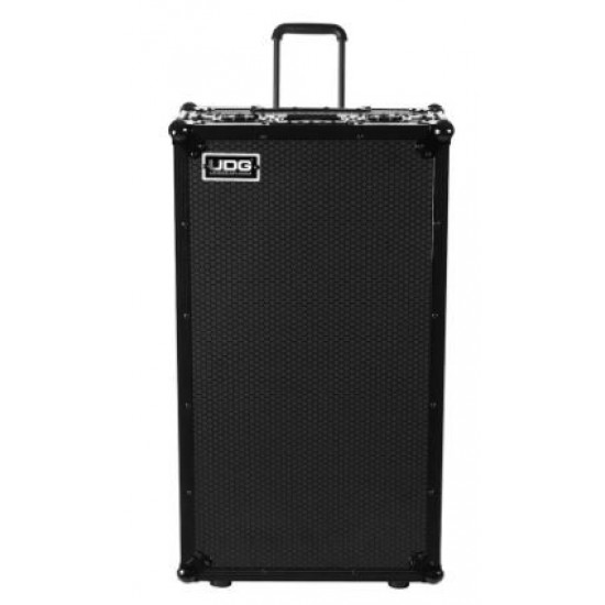 UDG Ultimate Flight Case Single Turntable Battle/ PLX-CRSS12 & 10"/12" Mixer Black Plus (Laptop Shelf, Trolley & Wheels) UDG Ultimate Flight Case Single Turntable Battle/ PLX-CRSS12 & 10"/12" Mixer Black Plus (Laptop Shelf, Trolley & Wheels)
