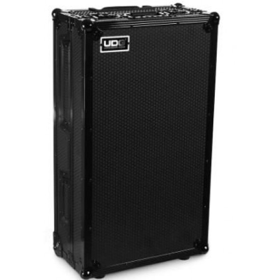 UDG Ultimate Flight Case Single Turntable Battle/ PLX-CRSS12 & 10"/12" Mixer Black Plus (Laptop Shelf, Trolley & Wheels) UDG Ultimate Flight Case Single Turntable Battle/ PLX-CRSS12 & 10"/12" Mixer Black Plus (Laptop Shelf, Trolley & Wheels)