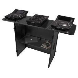 UDG Ultimate Fold Out DJ Table Black Mk2 Plus con Ruedas UDG Ultimate Fold Out DJ Table Black Mk2 Plus con Ruedas