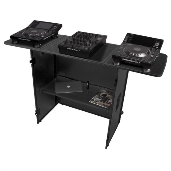UDG Ultimate Fold Out DJ Table Black Mk2 Plus con Ruedas