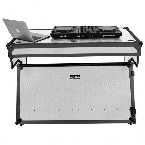 UDG Ultimate Flight Case Portable Z-Style DJ Table White Plus (con Ruedas)