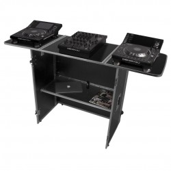 UDG Ultimate Fold Out DJ Table Plata Mk2 Plus con Ruedas UDG Ultimate Fold Out DJ Table Plata Mk2 Plus con Ruedas