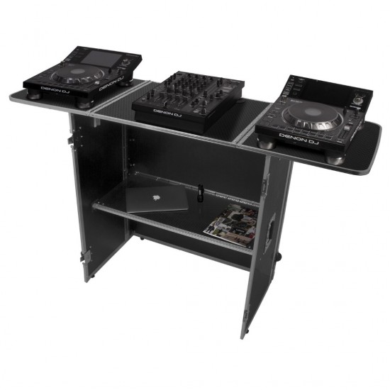 UDG Ultimate Fold Out DJ Table Plata Mk2 Plus con Ruedas