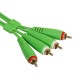 Cable UDG Ultimate (2xRCA - 2xRCA) Verde 3m