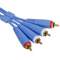 Cable UDG Ultimate (2xRCA - 2xRCA) Azul 3m Cable UDG Ultimate (2xRCA - 2xRCA) Azul 3m