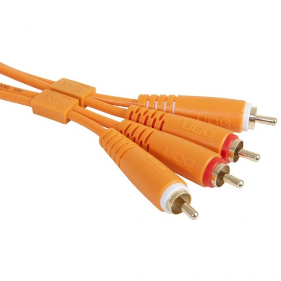 Cable UDG Ultimate (2xRCA - 2xRCA) Naranja 1,5m