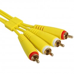 Cable UDG Ultimate (2xRCA - 2xRCA) Amarillo 3m Cable UDG Ultimate (2xRCA - 2xRCA) Amarillo 3m