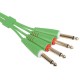 Cable UDG Ultimate (2xJACK 6.3 - 2xJACK 6.3) Verde 3m