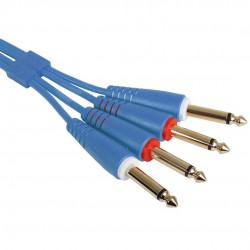 Cable UDG Ultimate (2xJACK 6.3 - 2xJACK 6.3) Azul 3m Cable UDG Ultimate (2xJACK 6.3 - 2xJACK 6.3) Azul 3m