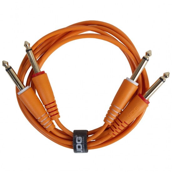 Cable UDG Ultimate (2xJACK 6.3 - 2xJACK 6.3) Naranja 3m