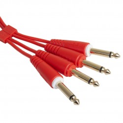 Cable UDG Ultimate (2xJACK 6.3 - 2xJACK 6.3) Rojo 1,5m Cable UDG Ultimate (2xJACK 6.3 - 2xJACK 6.3) Rojo 1,5m
