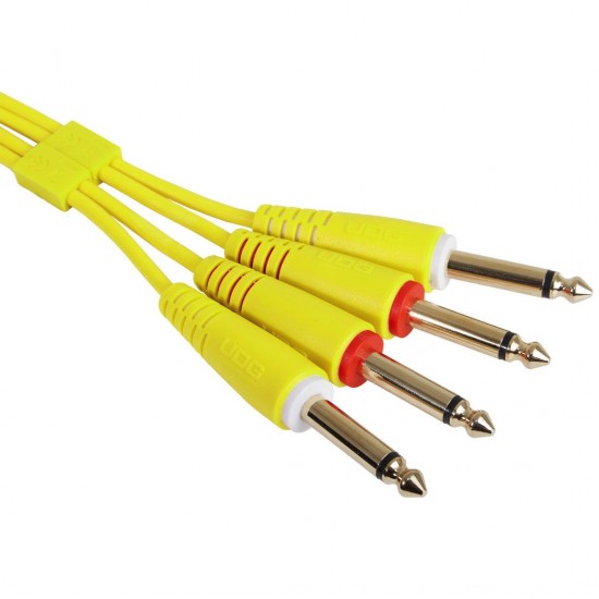 Cable UDG Ultimate (2xJACK 6.3 - 2xJACK 6.3) Amarillo 3m