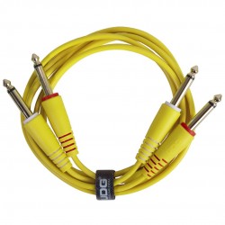 Cable UDG Ultimate (2xJACK 6.3 - 2xJACK 6.3) Amarillo 1,5m Cable UDG Ultimate (2xJACK 6.3 - 2xJACK 6.3) Amarillo 1,5m