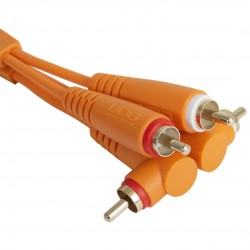 Cable UDG Ultimate (2xRCA recto - 2xRCA ángulo) Naranja 3m Cable UDG Ultimate (2xRCA recto - 2xRCA ángulo) Naranja 3m