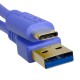 UDG Cable USB 3.0 CA Recto (Azul - 1.5m)