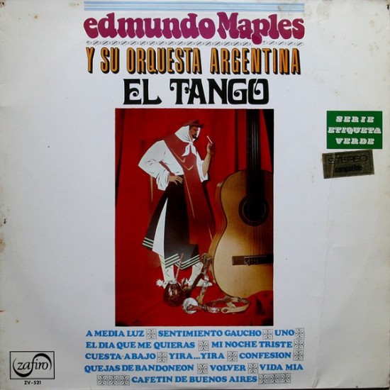 Edmundo Maples Y Su Orquesta Argentina - El Tango (LP) Edmundo Maples Y Su Orquesta Argentina - El Tango (LP)