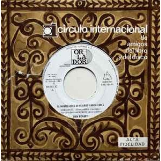 Lina Richarte ‎"El Mundo Lirico De Federico Garcia Lorca" (7")