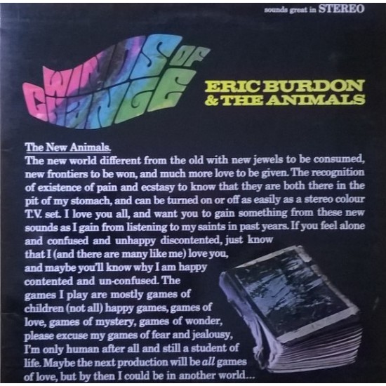 Eric Burdon & The Animals ‎"Winds Of Change" (LP - Gatefold)