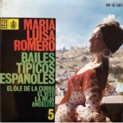 Maria Luisa Romero - Bailes Tipicos Españoles 5  (7") Maria Luisa Romero - Bailes Tipicos Españoles 5  (7")