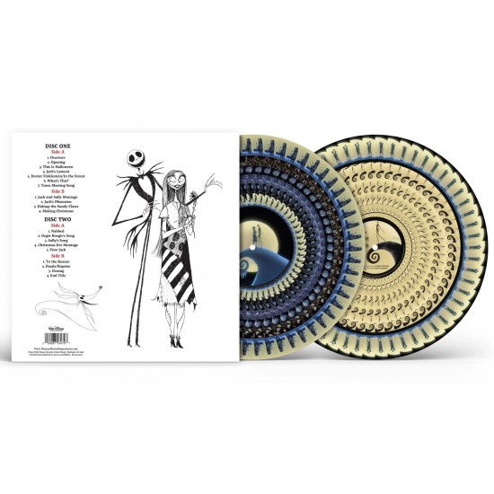 Danny Elfman ‎"Tim Burton's The Nightmare Before Christmas (Original Motion Picture Soundtrack)" (2xLP - Zoetrope Picture Disc)