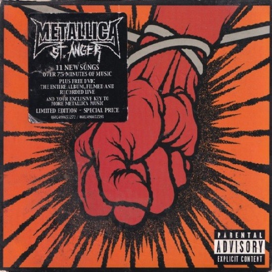 Metallica ‎''St. Anger'' (CD + DVD - Digipack) 