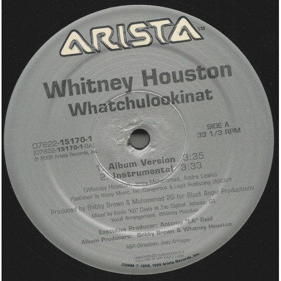 Whitney Houston ‎"Whatchulookinat" (12") 