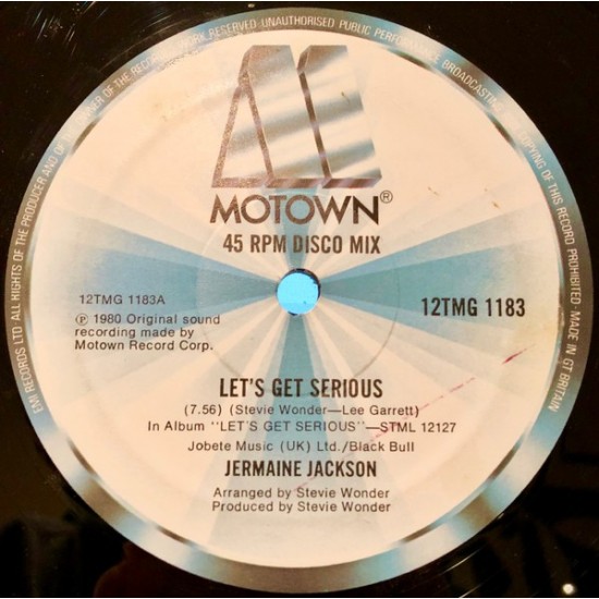 Jermaine Jackson ‎"Let's Get Serious" (12")