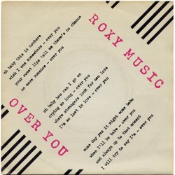 Roxy Music - Over You (7")  Roxy Music - Over You (7")
