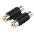 Conector Adaptador Proel de 2 RCA hembra a 2 RCA hembra Conector Adaptador Proel de 2 RCA hembra a 2 RCA hembra