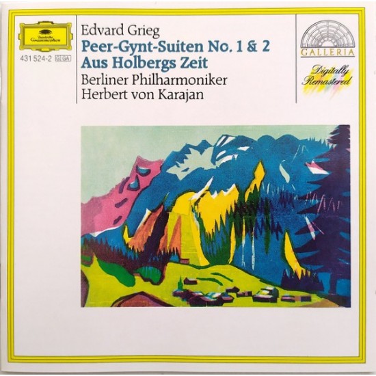 Edvard Grieg - Berliner Philharmoniker, Herbert von Karajan ‎"Peer-Gynt-Suiten No. 1 & 2 / Aus Holbergs Zeit / Sigurd Jorsalfar" (CD)