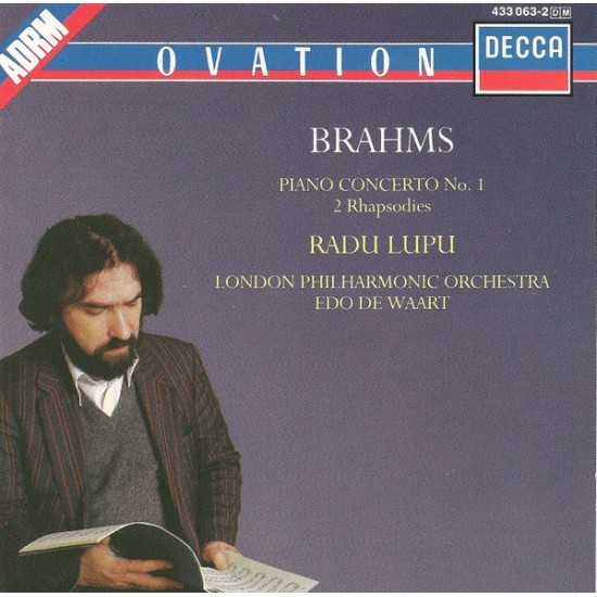 Brahms, Radu Lupu, London Philharmonic Orchestra, Edo de Waart ‎"Piano Concerto No.1 / 2 Rhapsodies" (CD)