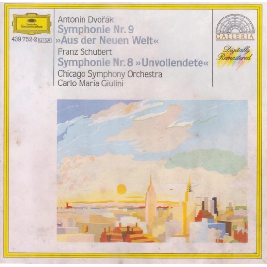 Antonin Dvorak / Franz Schubert : Chicago Symphony Orchestra - Carlo Maria Giulini ‎"Symphonie Nr.9 »Aus Der Neuen Welt« / Symphonie Nr.8 »Unvollendete«" (CD)