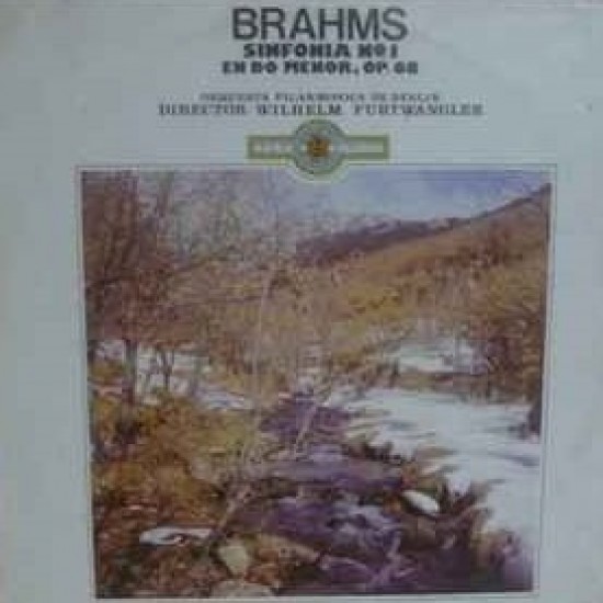 Johannes Brahms: Orquesta Filarmónica De Berlín, Wilhelm Furtwängler "Sinfonía Nº 1 En Do Menor, Op. 68" (LP)