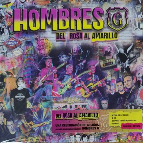 Hombres G ‎"Del Rosa Al Amarillo" (4xLP - Pink/Yellow + 2xCD - Limited Edition - Box Set)*