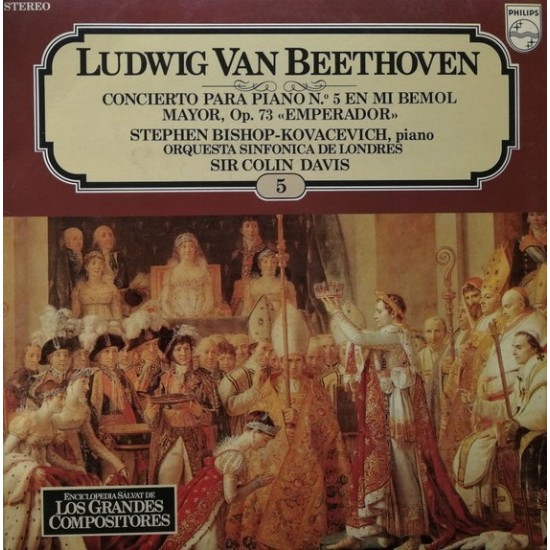 Ludwig van Beethoven , Robert Casadesus, Orquesta Del Concertgebouw De Amsterdam, Hans Rosbaud ‎"Concierto Para Piano N.° 5 En Mi Bemol Mayor, Op. 73 "Emperador"" (LP)
