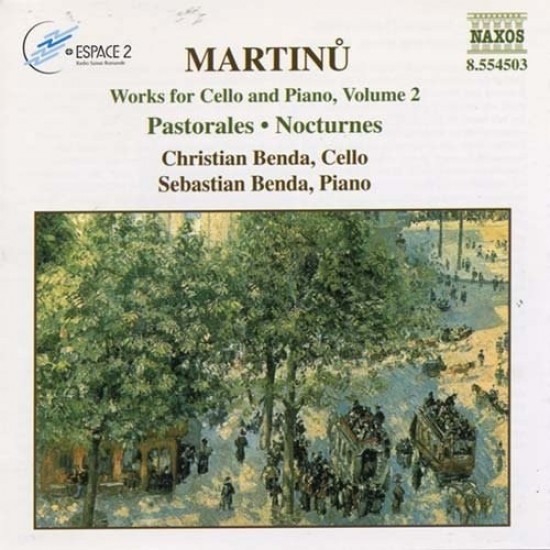 Martinu, Christian Benda, Sebastian Benda ‎''Works For Cello And Piano, Volume 2 Pastorales - Nocturnes'' (CD) 