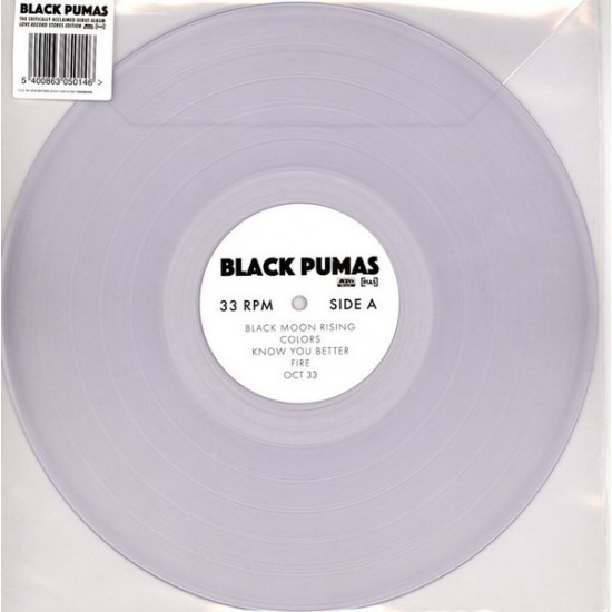 Black Pumas "Black Pumas" (LP - Limited Edition - Clear)