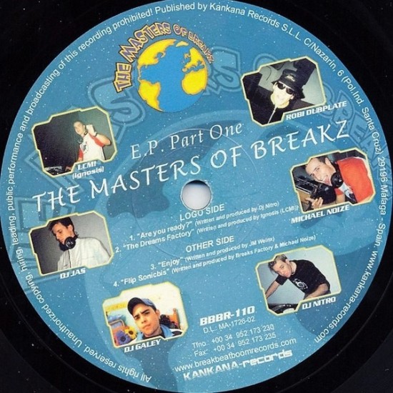 The Masters Of Breakz EP (Part 1) (12")