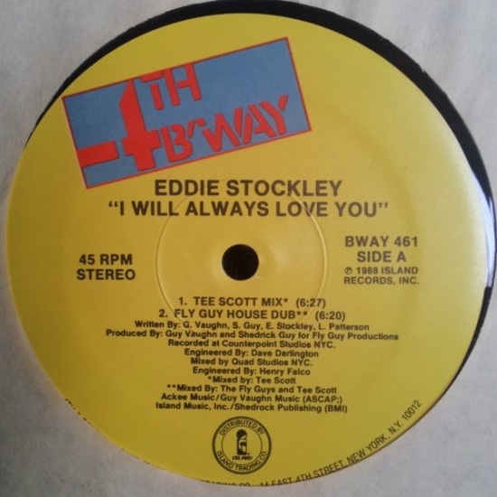 Eddie Stockley ‎"I Will Always Love You" (12")