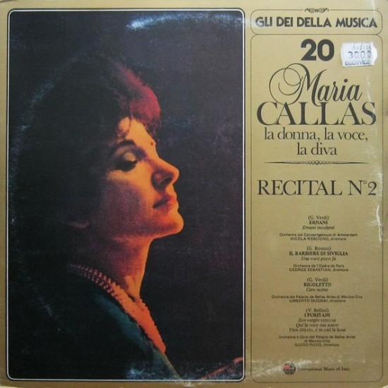 Maria Callas ‎"Recital N° 2" (LP)