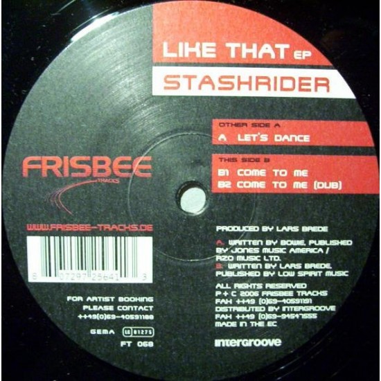 Stashrider ‎"Like That EP" (12")