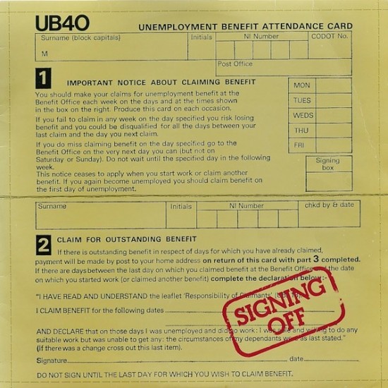 UB40 ‎"Signing Off" (LP + 12")