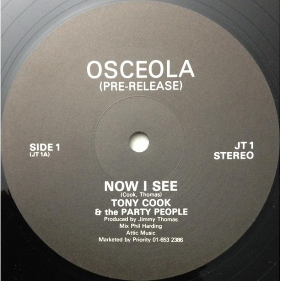 Tony Cook & The Party People ‎"Now I See" (12")