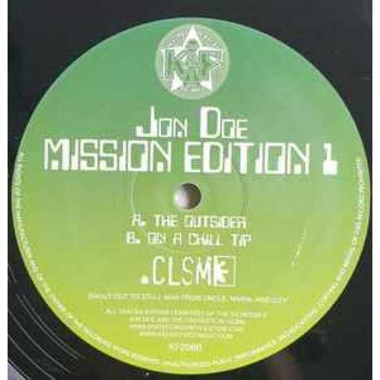 Jon Doe ‎"Mission Edition 1" (10")