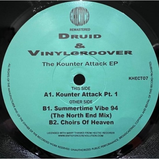 Druid & Vinylgroover ‎"The Kounter Attack EP" (12" - Remastered)