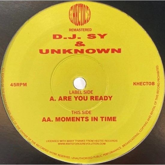Sy & Unknown "Are You Ready / Moments In Time" (12")