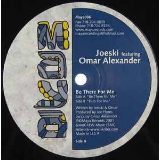 Joeski Featuring Omar Alexander "Be There For Me" (12")