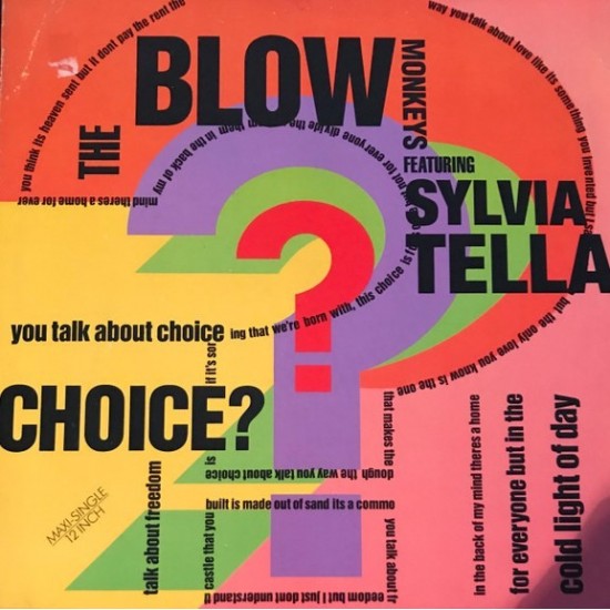 The Blow Monkeys Featuring Sylvia Tella ‎"Choice?" (12")