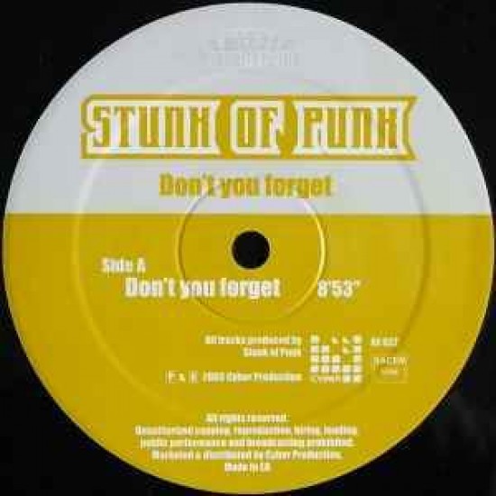 Stunk Of Punk ‎"Don't You Forget" (12" - Limited Edition)